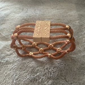 Rose gold cuff bracelet